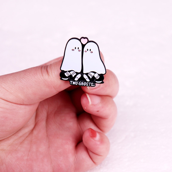 Harry Stiles două fantome muzicale emailate pin fanilor cadou broșă insignă accesorii