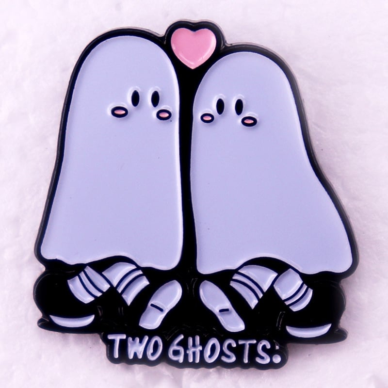 Harry Stiles două fantome muzicale emailate pin fanilor cadou broșă insignă accesorii