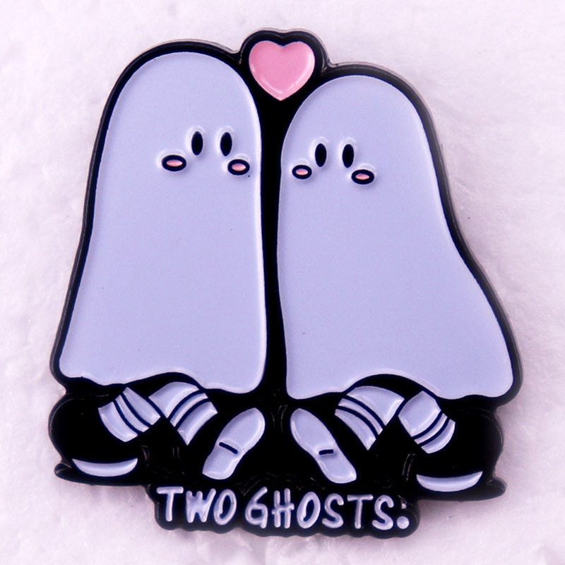 Harry Stiles două fantome muzicale emailate pin fanilor cadou broșă insignă accesorii