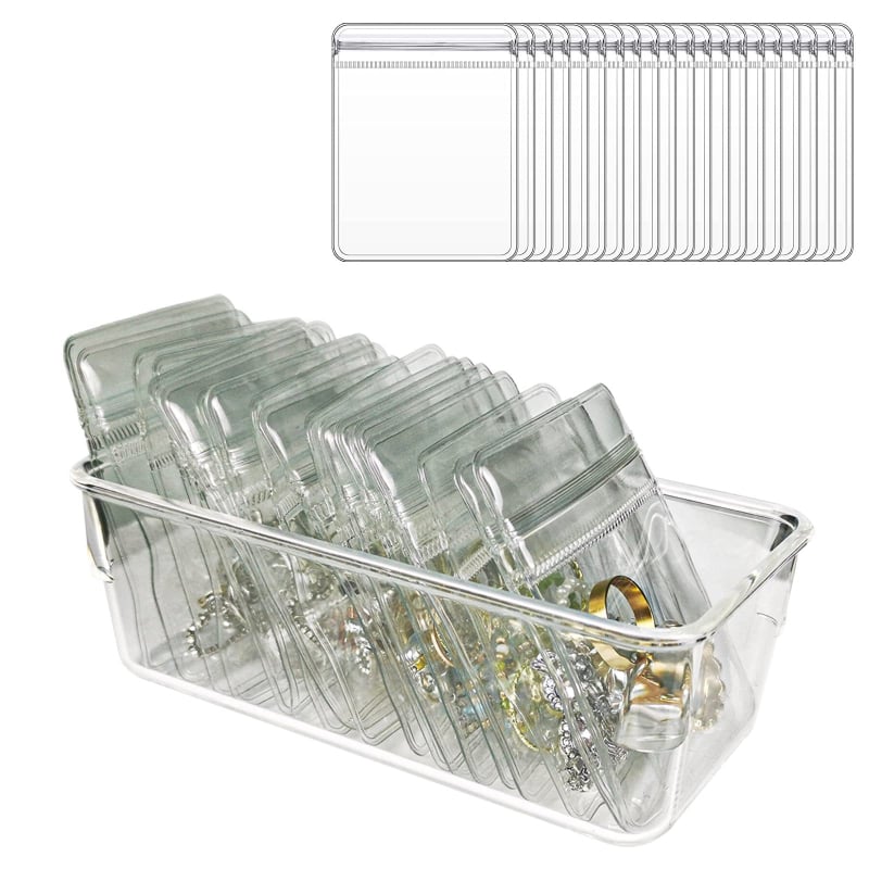 Cutie de depozitare pentru bijuterii transfrontalieră, anti-oxidare, transparentă, cercei, colier, inel, sertar pentru bijuterii, cutie de depozitare