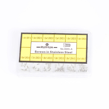 Εργαλεία επισκευής ρολογιών, Κάλυμμα ρολογιού, Βίδες πίσω καλύμματος, Βίδες από ανοξείδωτο χάλυβα πολλαπλών προδιαγραφών, Επισκευή ρολογιών σε κουτί, Μία λέξη