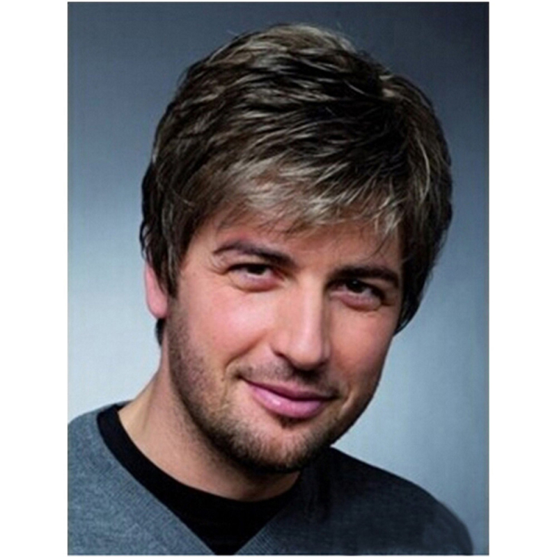 Meeste parukad Euroopa ja Ameerika plahvatused keemilisest kiust peakatted mood lühikesed juuksed meeste juuste tootjad märkavad parukate piiriülest müüki