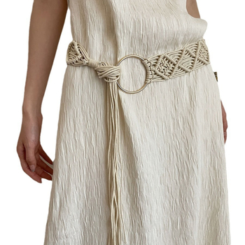 Γυναικείο φόρεμα με κορδόνι μέσης σε στυλ μποέμ υφαντό εθνοτικού στιλ 2024, νέο στυλ, δαντελένια αλυσίδα μέσης υψηλής ποιότητας, αίσθηση