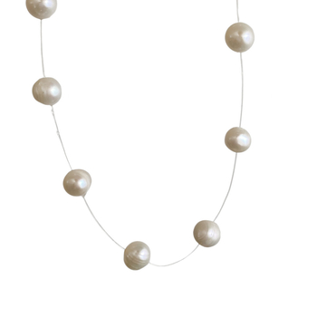 Κολιέ με μαργαριτάρια γλυκού νερού που δεν ξεθωριάζει, γυναικείο καλοκαιρινό κολιέ υψηλής ποιότητας με αλυσίδα κλείδας, κολιέ με κόκαλα φιδιού, χονδρική