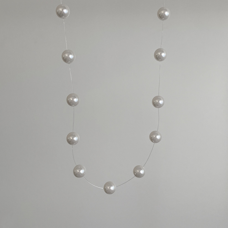 Κολιέ με μαργαριτάρια γλυκού νερού που δεν ξεθωριάζει, γυναικείο καλοκαιρινό κολιέ υψηλής ποιότητας με αλυσίδα κλείδας, κολιέ με κόκαλα φιδιού, χονδρική