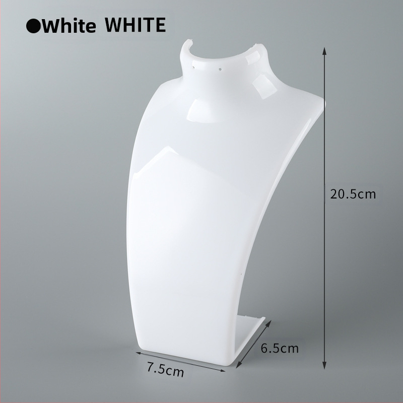 Akrilo karolių demonstravimo stovas, figūrėlės kaklo kaklo formos nefrito pakabuko modelio stovas, papuošalų demonstravimo rekvizitai