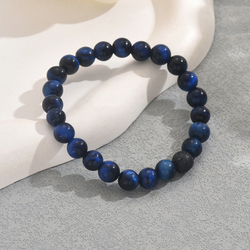 2024. aasta uus lihtne naturaalsest kivist helmestega käevõru, vintage käsitsi kootud nišikujundusega käevõru, naistele sobiv käevõru