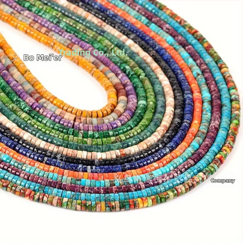 2*4 χιλιοστά φυσικό διαχωριστικό από πέτρα αυτοκράτορα, χαλαρές χάντρες, χειροποίητα DIY βραχιόλια, κοσμήματα, με χάντρες, δίσκος αυτοκράτορα, χονδρική πώληση