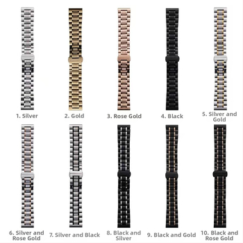 За Apple Applewatch Five Beads Makers Solid Buckle Buckle от неръждаема стомана за Huawei Watch