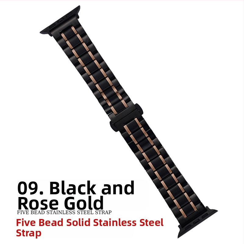 „Apple Watch Five Beads Makers“ tvirtos drugelio sagties „iwatch“ nerūdijančio plieno „Huawei“ laikrodžio dirželis