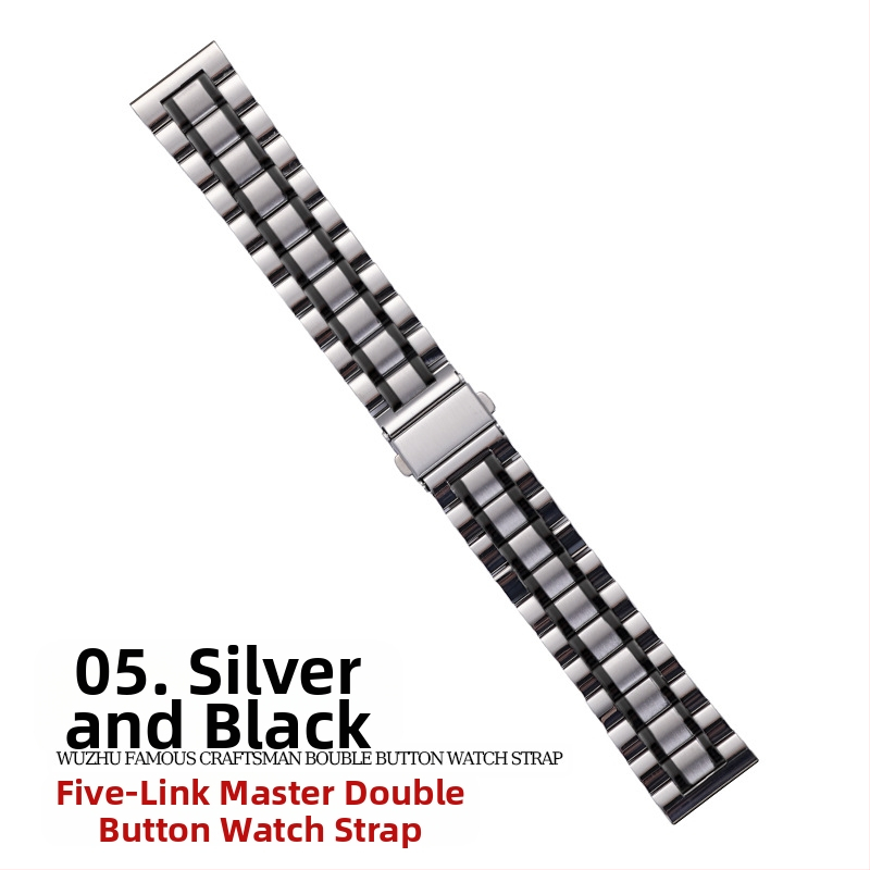 „Apple Watch Five Beads Makers“ tvirtos drugelio sagties „iwatch“ nerūdijančio plieno „Huawei“ laikrodžio dirželis