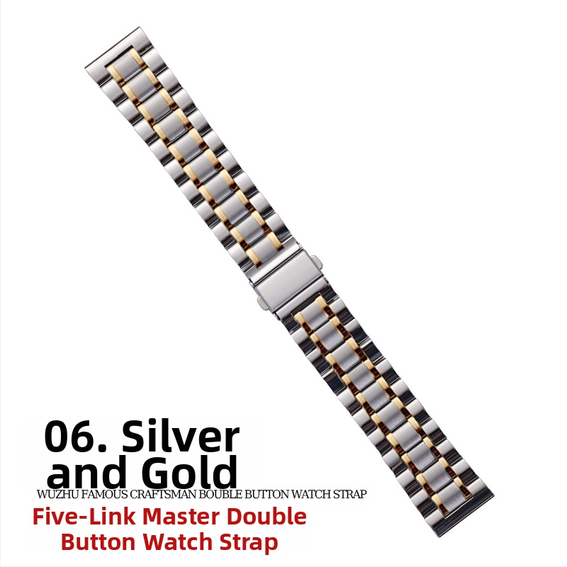 „Apple Watch Five Beads Makers“ tvirtos drugelio sagties „iwatch“ nerūdijančio plieno „Huawei“ laikrodžio dirželis