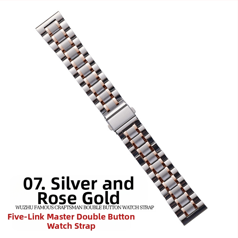 „Apple Watch Five Beads Makers“ tvirtos drugelio sagties „iwatch“ nerūdijančio plieno „Huawei“ laikrodžio dirželis