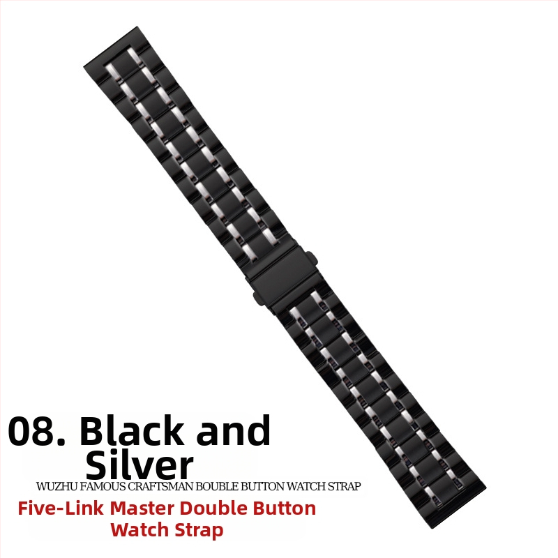 „Apple Watch Five Beads Makers“ tvirtos drugelio sagties „iwatch“ nerūdijančio plieno „Huawei“ laikrodžio dirželis