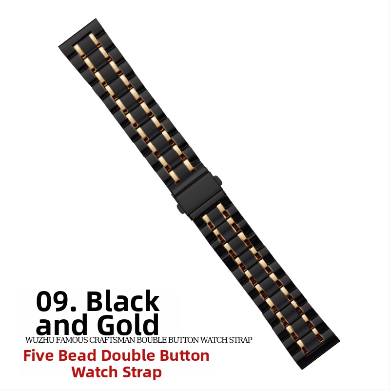 „Apple Watch Five Beads Makers“ tvirtos drugelio sagties „iwatch“ nerūdijančio plieno „Huawei“ laikrodžio dirželis