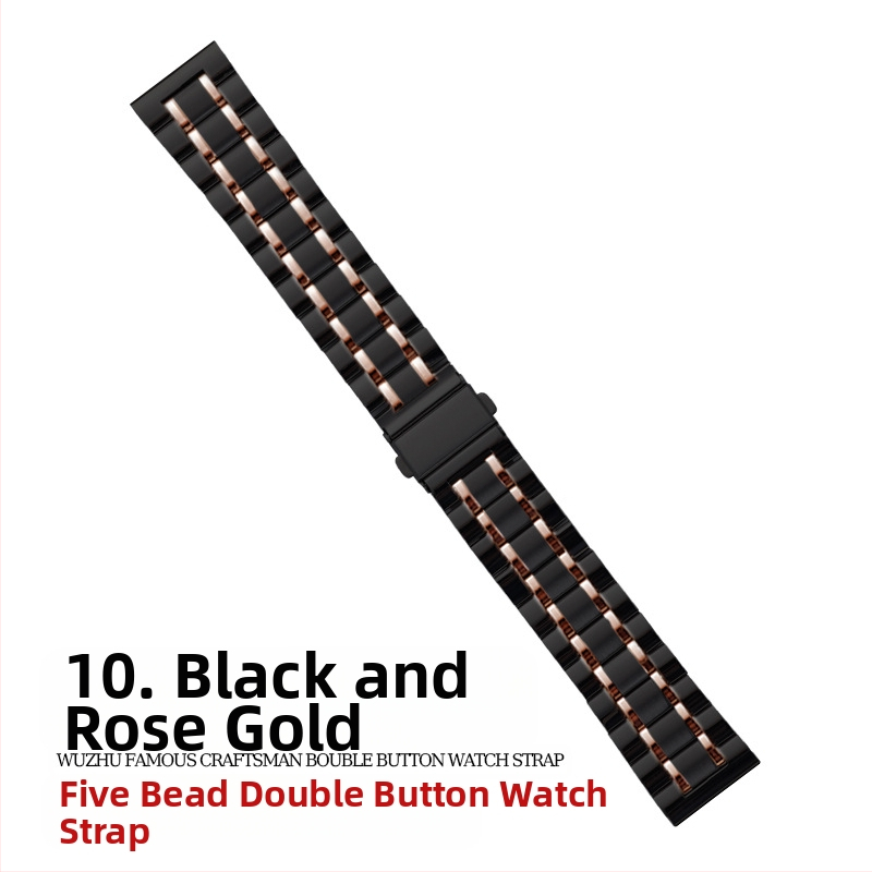 „Apple Watch Five Beads Makers“ tvirtos drugelio sagties „iwatch“ nerūdijančio plieno „Huawei“ laikrodžio dirželis