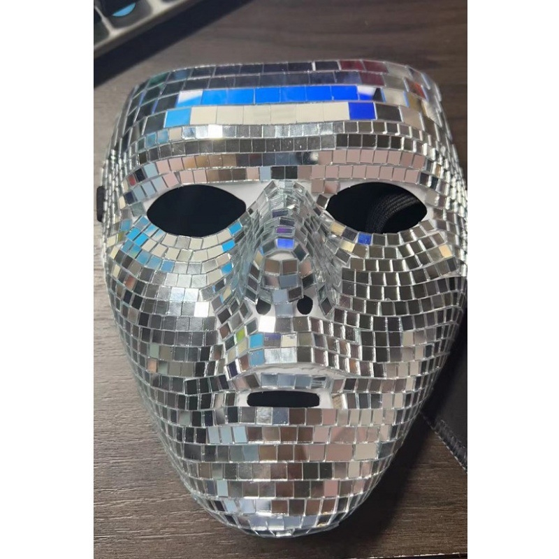 Маска за диско топка с блясък и блясък