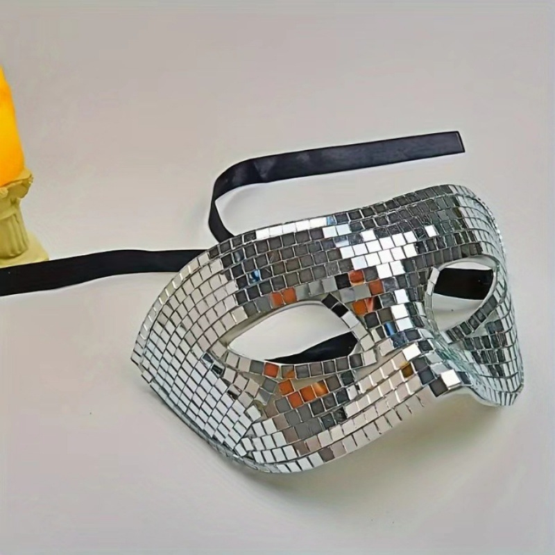 Маска за диско топка с блясък и блясък