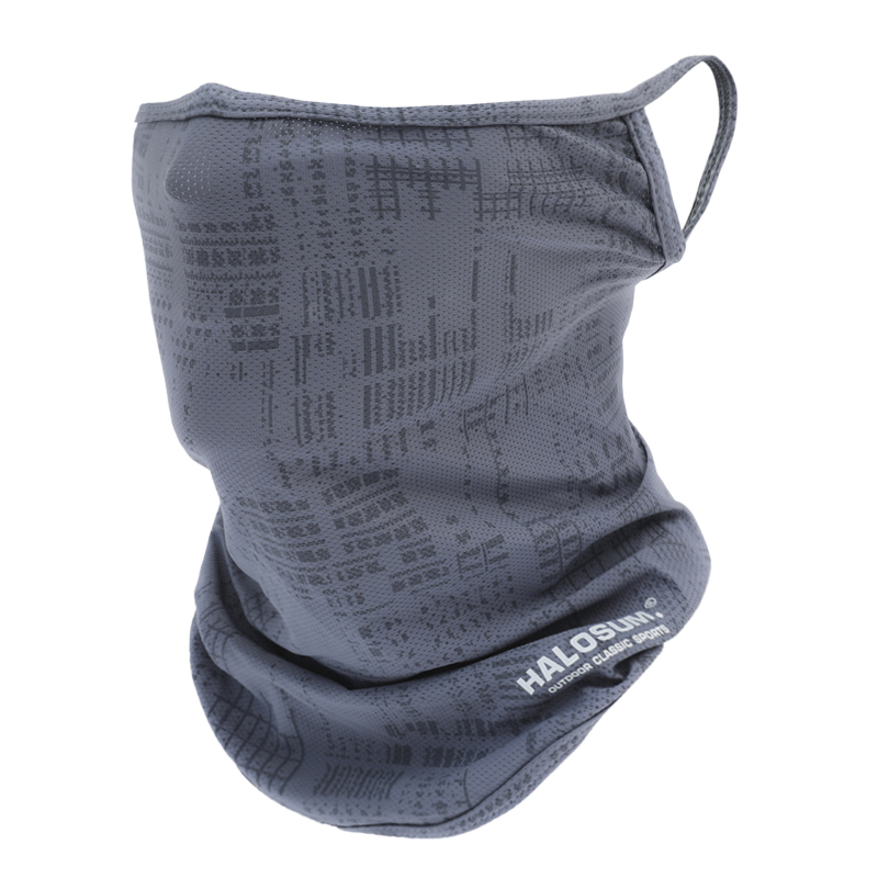 Õhuke hingav kõrvaklapiga rippuv päris jääsiidist näorätik, kiirelt kuivav näomask, päikesekaitsekreem, suvine mask, tähtedega kaelasall