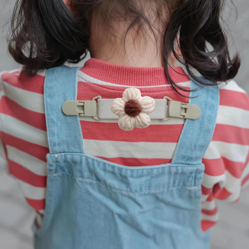 INS Vaikiški gėlių rašto kombinezonai su neslystančiu segtuku Kūdikių kombinezonai Su sijonu Pečių dirželis Neslystantis Krintantis Fiksuotas segtukas Nenuleidžiantis pečių artefaktas