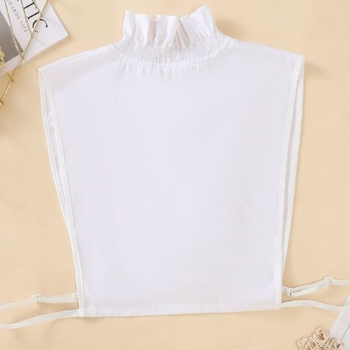 Γυναικείο πουλόβερ με δαντέλα και ψεύτικο γιακά σε σχήμα V, ασορτί βάση, λευκό διακοσμητικό γιακά με ψεύτικο γιακά, φθινοπωρινό και χειμωνιάτικο γιακά πουκάμισου