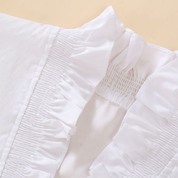 Γυναικείο πουλόβερ με δαντέλα και ψεύτικο γιακά σε σχήμα V, ασορτί βάση, λευκό διακοσμητικό γιακά με ψεύτικο γιακά, φθινοπωρινό και χειμωνιάτικο γιακά πουκάμισου