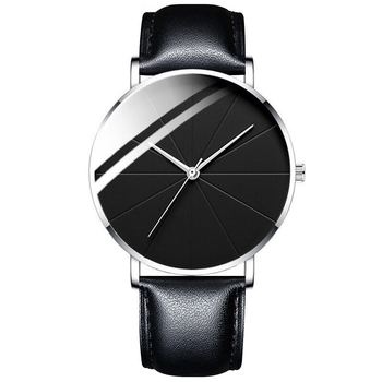 Νέο σετ ρολογιών για άνδρες, δροσερό ψεύτικο ρολόι χαλαζία με τρία μάτια + ευέλικτο πλεκτό βραχιόλι με χάντρες