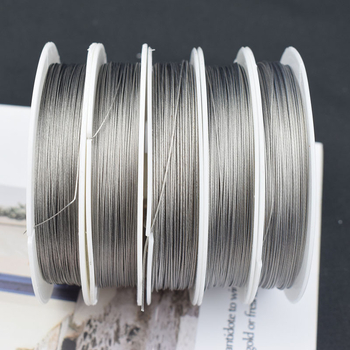 Mitteelastne plastikkattega pehme terastraat, pärlitega meisterdamise nõel, õhuke terastraadist kaelakee, terastraadist käevõru, isetegemise tarvikud, materjal