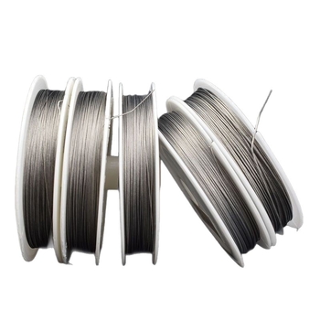 Mitteelastne plastikkattega pehme terastraat, pärlitega meisterdamise nõel, õhuke terastraadist kaelakee, terastraadist käevõru, isetegemise tarvikud, materjal