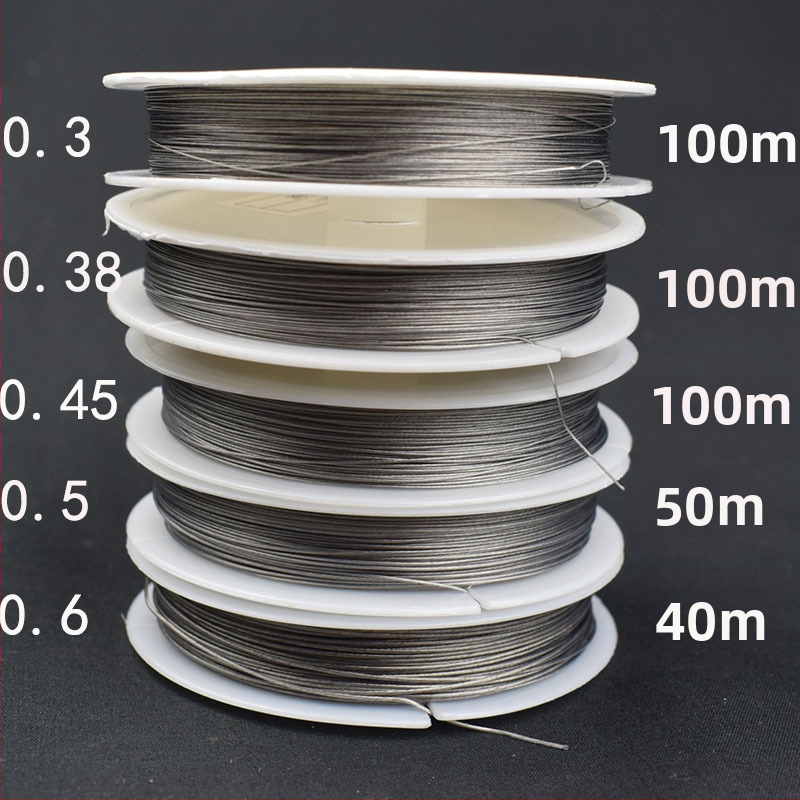 Нееластична пластмасово покрита мека стоманена тел за мъниста, оловна игла, тънка стоманена тел, колие от стоманена тел, гривна от стоманена тел, аксесоари „Направи си сам“.