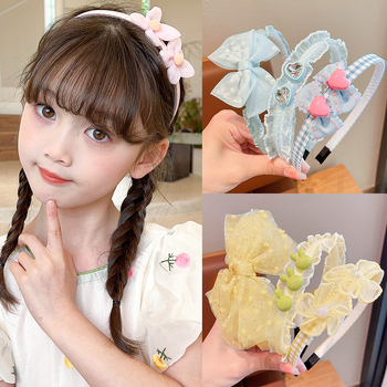 Παιδική κορδέλα μαλλιών για κορίτσια με γλυκό λουλούδι, φουρκέτα μωρού με φιόγκο, χαριτωμένα αξεσουάρ μαλλιών