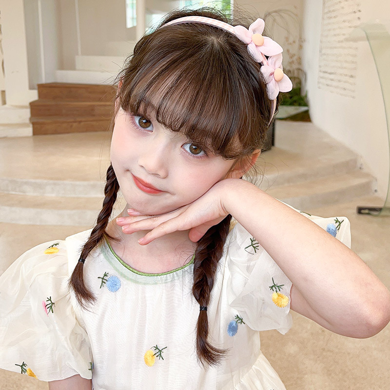 Vaikiška plaukų lyginimo galvos juosta mergaitei, miela kūdikė, gėlė, plaukų segtukas, kaspino formos galvos juosta, mieli plaukų aksesuarai