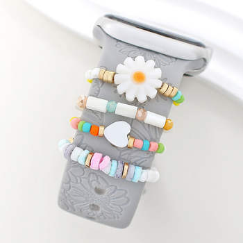 Apple Watchi universaalse silikoonrihma lillekesta helmed