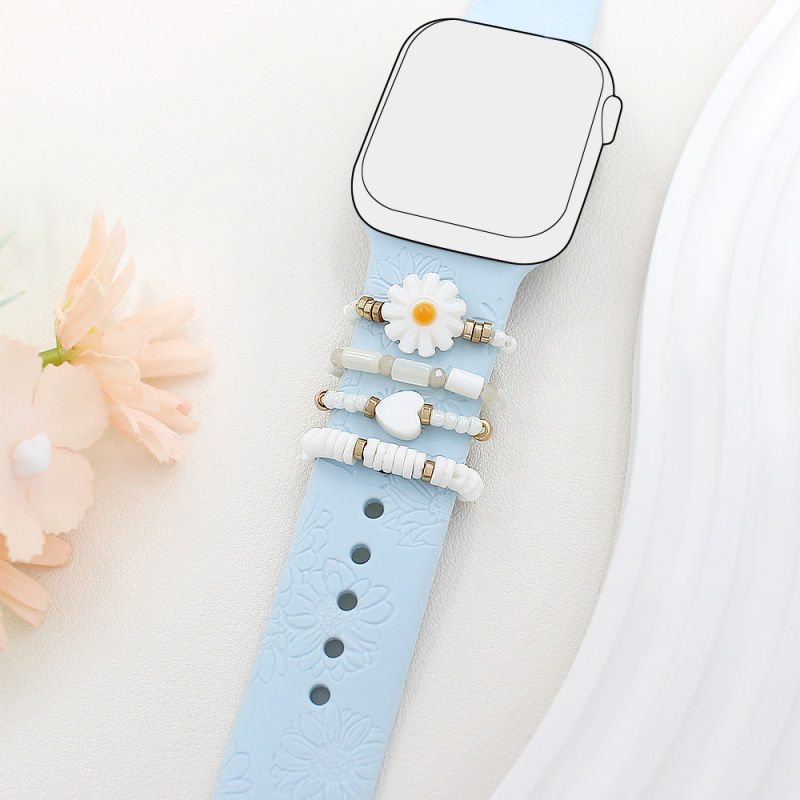 Apple Watchi universaalse silikoonrihma lillekesta helmed