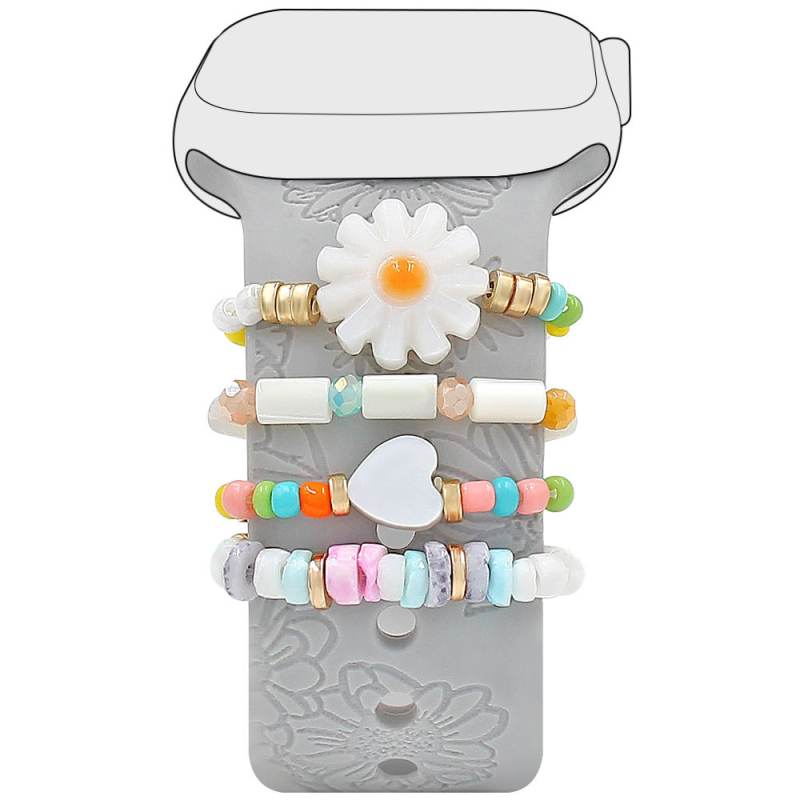 Apple Watchi universaalse silikoonrihma lillekesta helmed