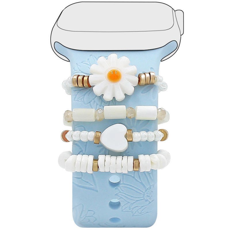 Apple Watchi universaalse silikoonrihma lillekesta helmed