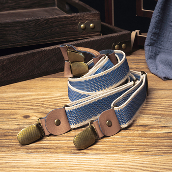 ŠALTINIO dirželio segtukas retro neslystančios kostiumo kelnės suaugusiems Y formos tamprios kelnės diržas universalios storulių kelnių diržas