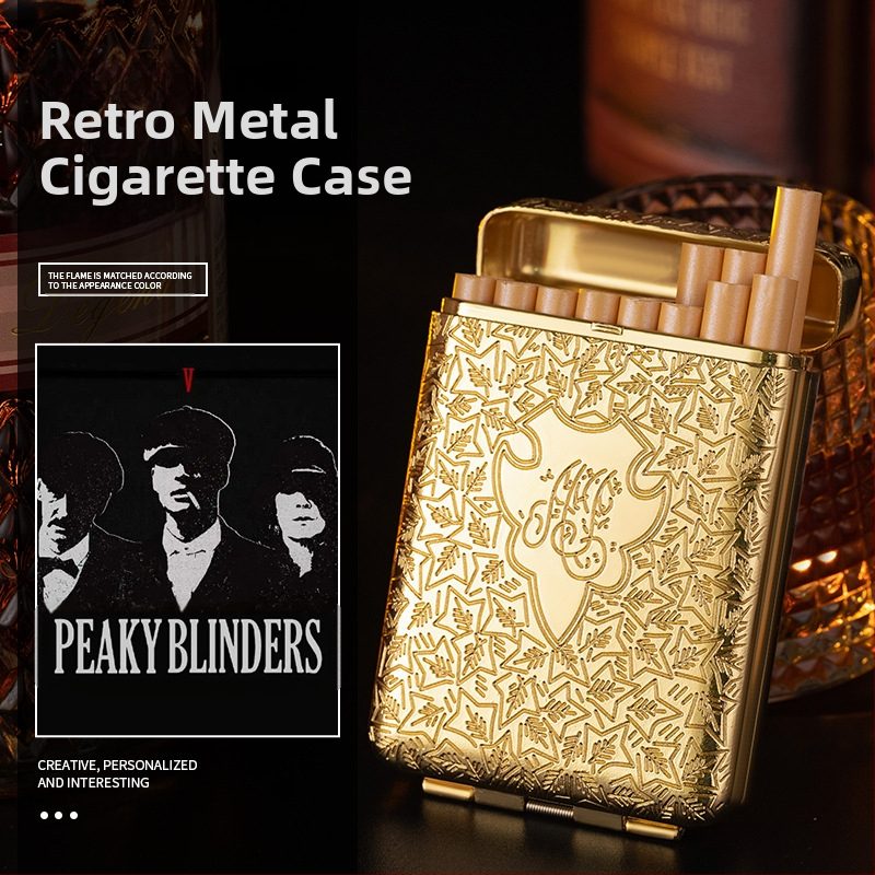 YF-852 Нова винтидж триотворена цигарена кутия Бирмингам Кървава баня Гангстер Шебир Метална триотворна ръчно изработена кутия