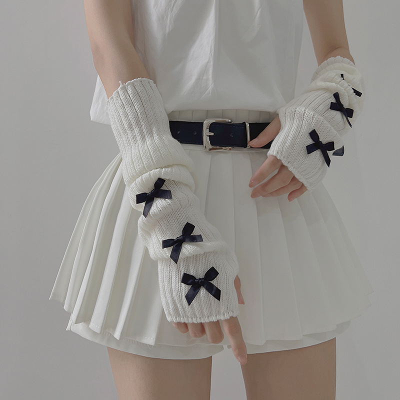 JK Girl Jaapani lipsuga varrukad Millennium Spice Girls kootud varrukad Pure Wind Leakage kindad varrukad