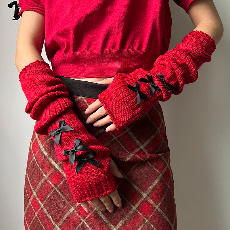 JK Girl Jaapani lipsuga varrukad Millennium Spice Girls kootud varrukad Pure Wind Leakage kindad varrukad