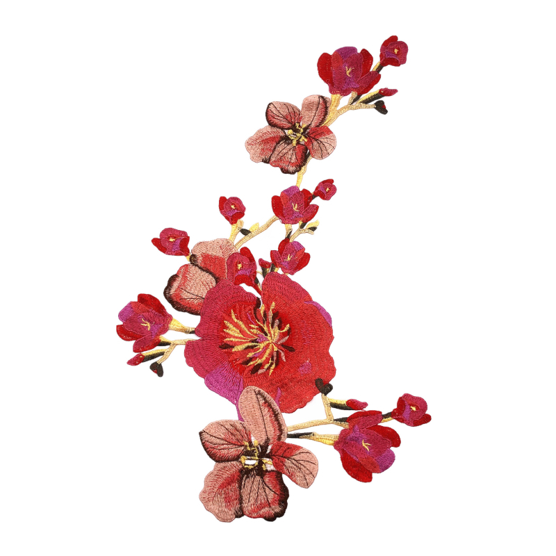 Etninis Cheongsam šokis Vandenyje tirpus siuvinėjimo apykaklės gėlių kompiuterinis siuvinėjimas kinų stiliaus drabužių aksesuarų lipdukas