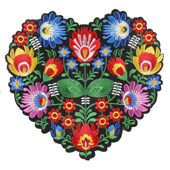 Dvigubas šaunus kompiuterinis siuvinėjimo logotipas, meilės gėlė, drabužių aksesuarai, rankų darbo paskyros „pasidaryk pats“ aksesuarų lopas, siuvinėjimo audinio lipdukai, tarpvalstybiniai