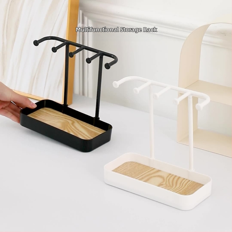 Trīsslāņu rotaslietu uzglabāšanas plaukts Kosmētikas rotaslietu plaukts Ādas kopšanas rotaslietu kaste Galda atvilktņu kaste Rotaslietu kaste