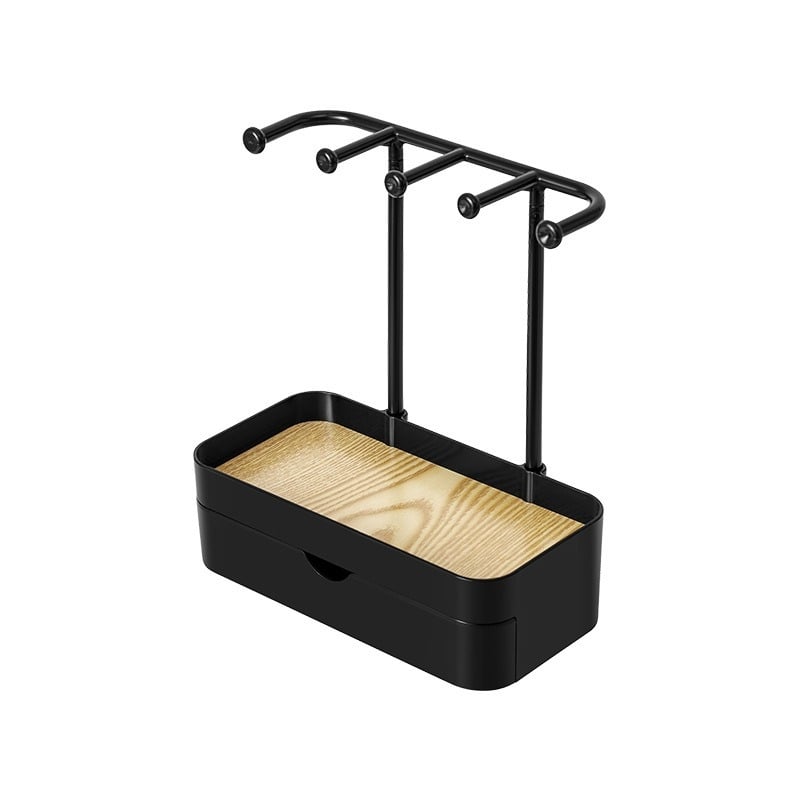 Háromrétegű ékszertároló állvány, kozmetikai ékszertartó, bőrápoló ékszerdoboz, asztali fiókos doboz, ékszerdoboz