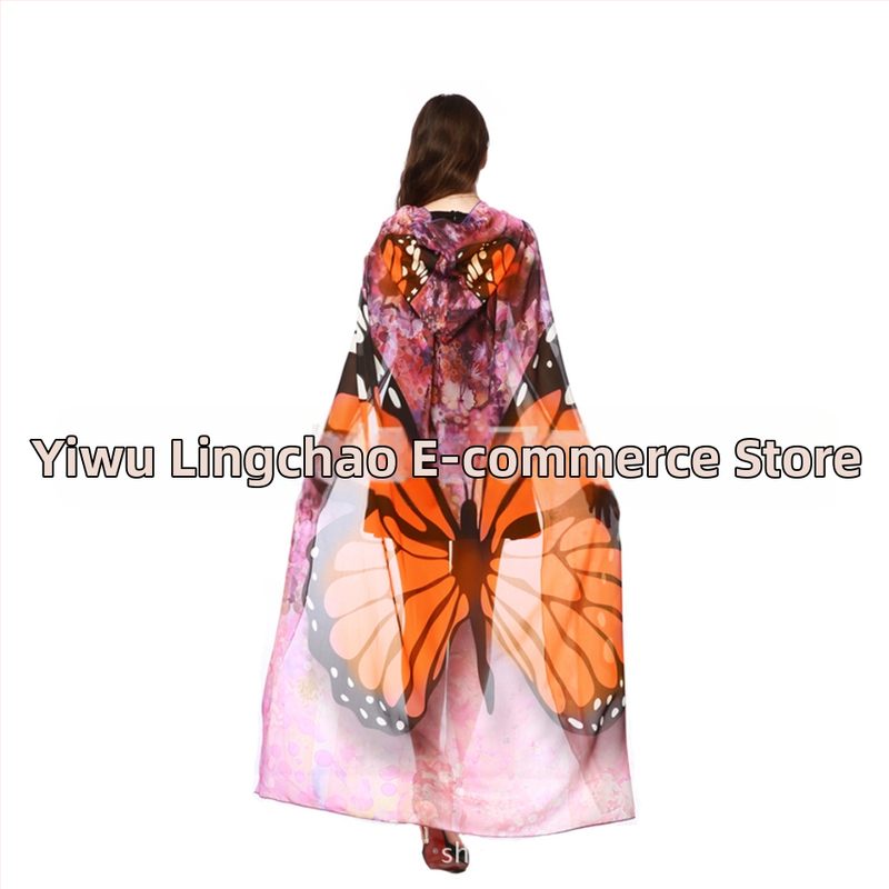 Paabulinnu keep rannarätikuga mähitud seelikuga dekoratiivne liblikkeep Euroopas ja Ameerikas populaarne digitaalselt trükitud liblikkeep