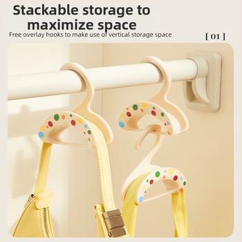 Ντουλάπα με γάντζο για τσάντα χωρίς ραφές, κρεμαστή θήκη μεταξωτό μαντήλι, κρεμάστρα με αψίδα, στοιβαζόμενη κρεμάστρα παλτών