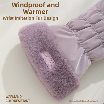 Γυναικεία ζεστά γάντια ιππασίας για χειμερινή ποδηλασία, φθινοπωρινά σπορ, αντιανεμικά, αδιάβροχα, γάντια ποδηλάτου με οθόνη αφής για ηλεκτρικά ποδήλατα