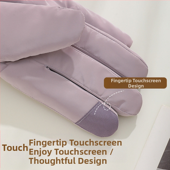 Γυναικεία ζεστά γάντια ιππασίας για χειμερινή ποδηλασία, φθινοπωρινά σπορ, αντιανεμικά, αδιάβροχα, γάντια ποδηλάτου με οθόνη αφής για ηλεκτρικά ποδήλατα