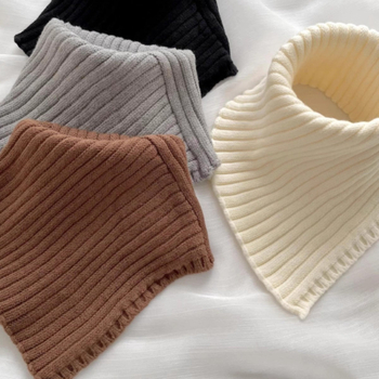 Jesenski i zimski pleteni rukavi s ovratnikom u korejskom stilu, jednobojni, topla zaštita za vrat, elastični pleteni lažni ovratnik s vunom, visoki ovratnik