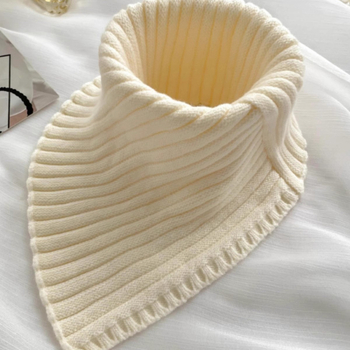 Jesenski i zimski pleteni rukavi s ovratnikom u korejskom stilu, jednobojni, topla zaštita za vrat, elastični pleteni lažni ovratnik s vunom, visoki ovratnik